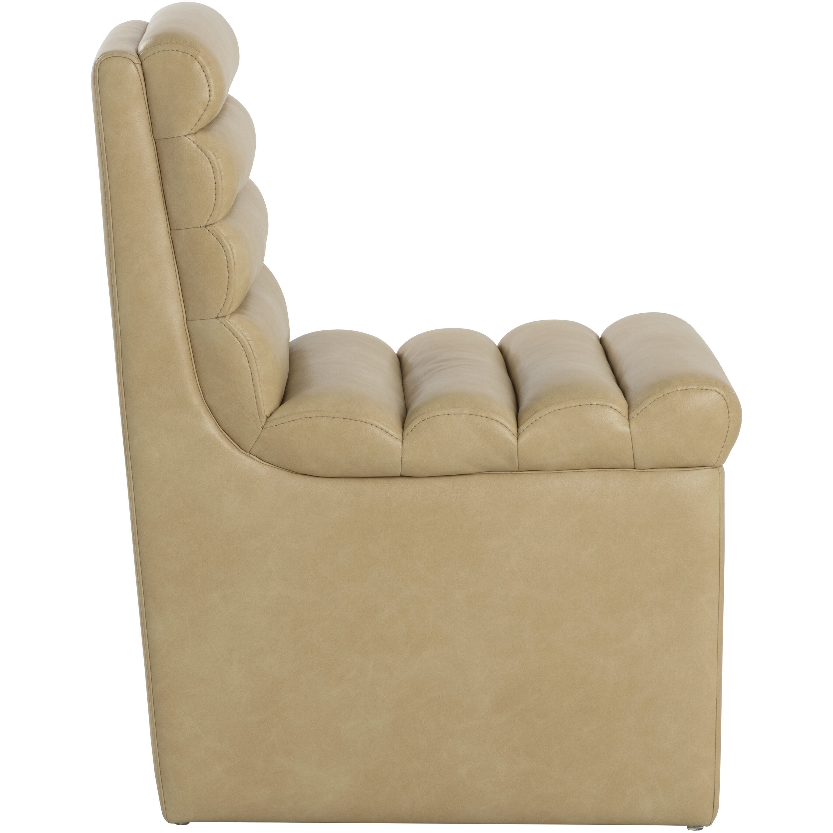 Norm Copley Latte Wheeled Dining Chair